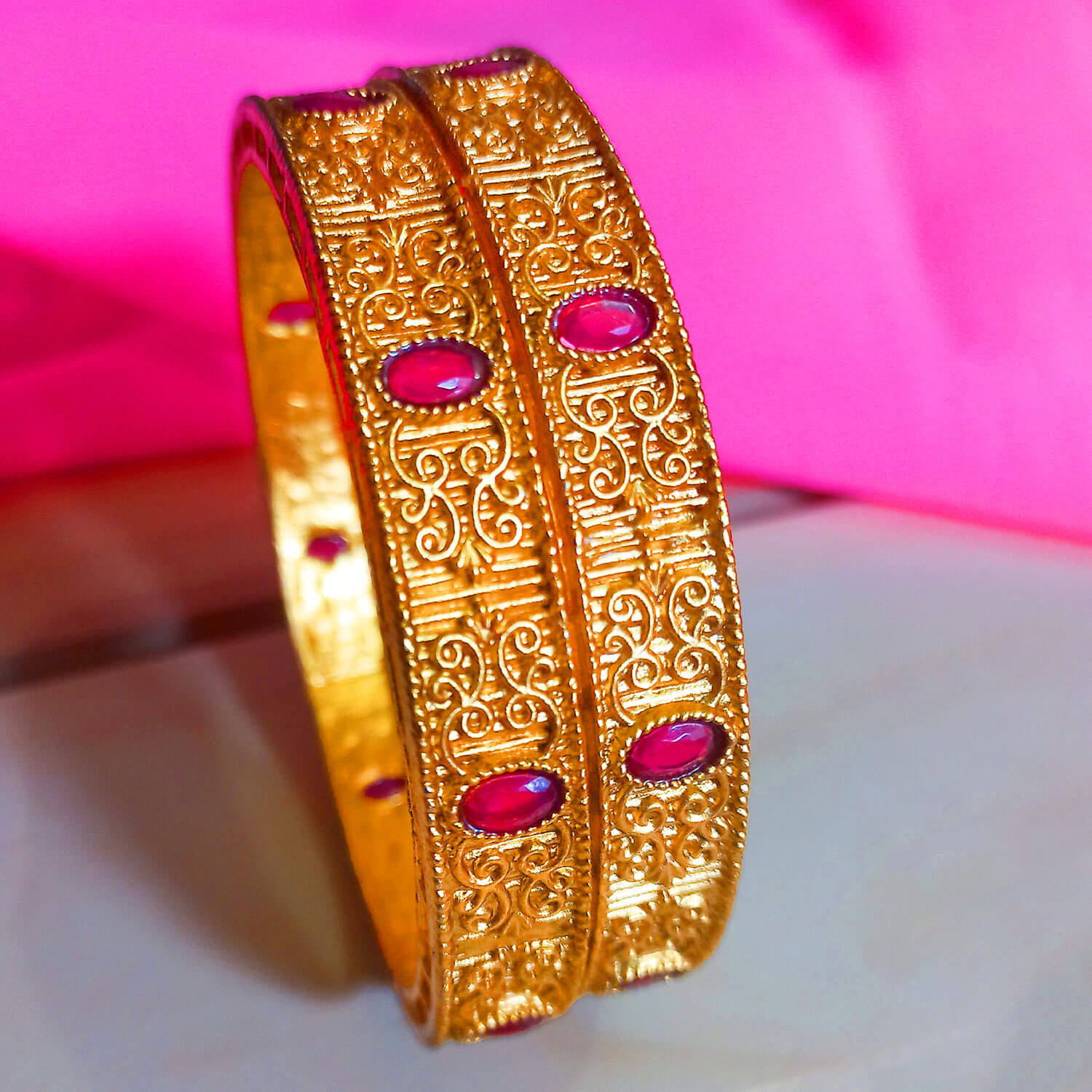 Buy Yaarita's Antique Design Party Wear Bangle Set of 4