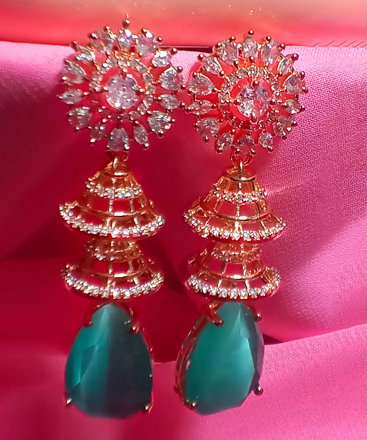 buy-yaaritas-rose-gold-plated-mint-blue-color-ad-stone-dangler-earring