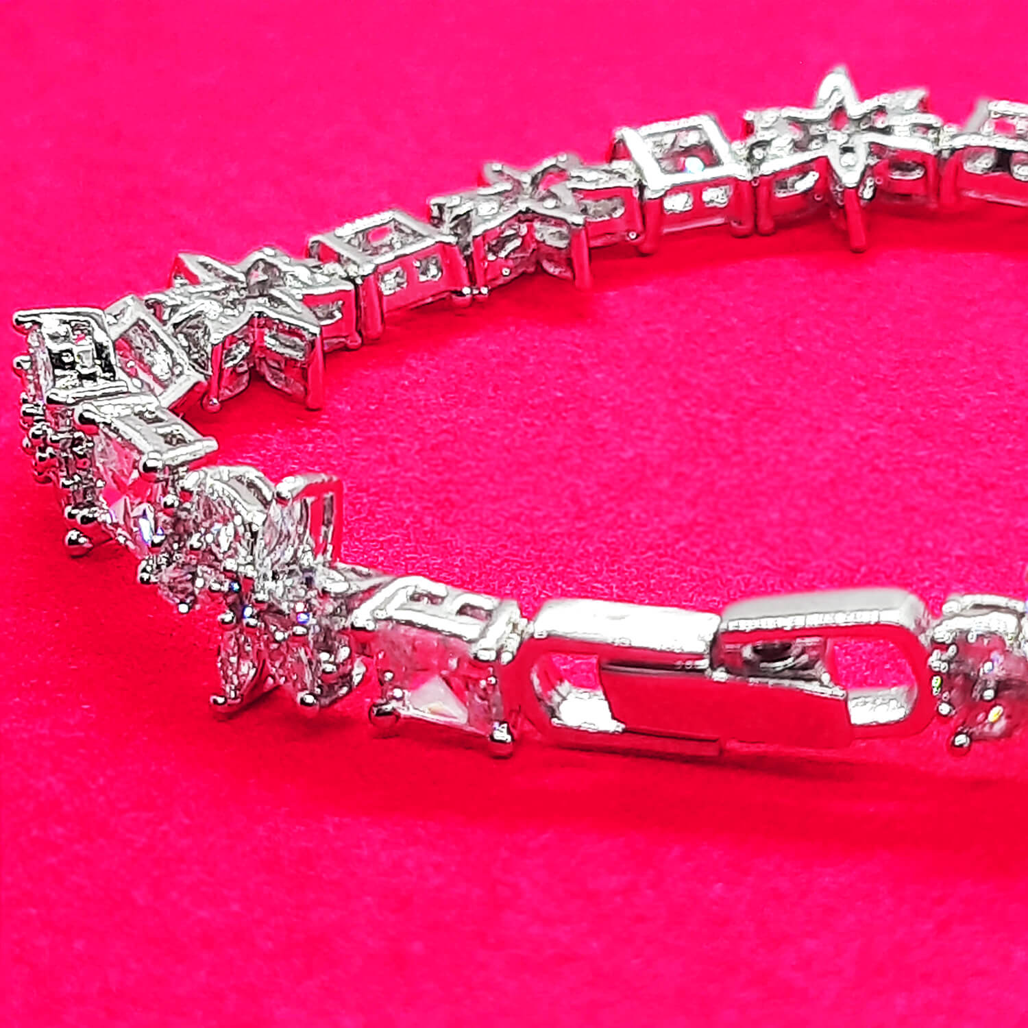 Buy Yarita's Silver Color American Diamond Bracelet