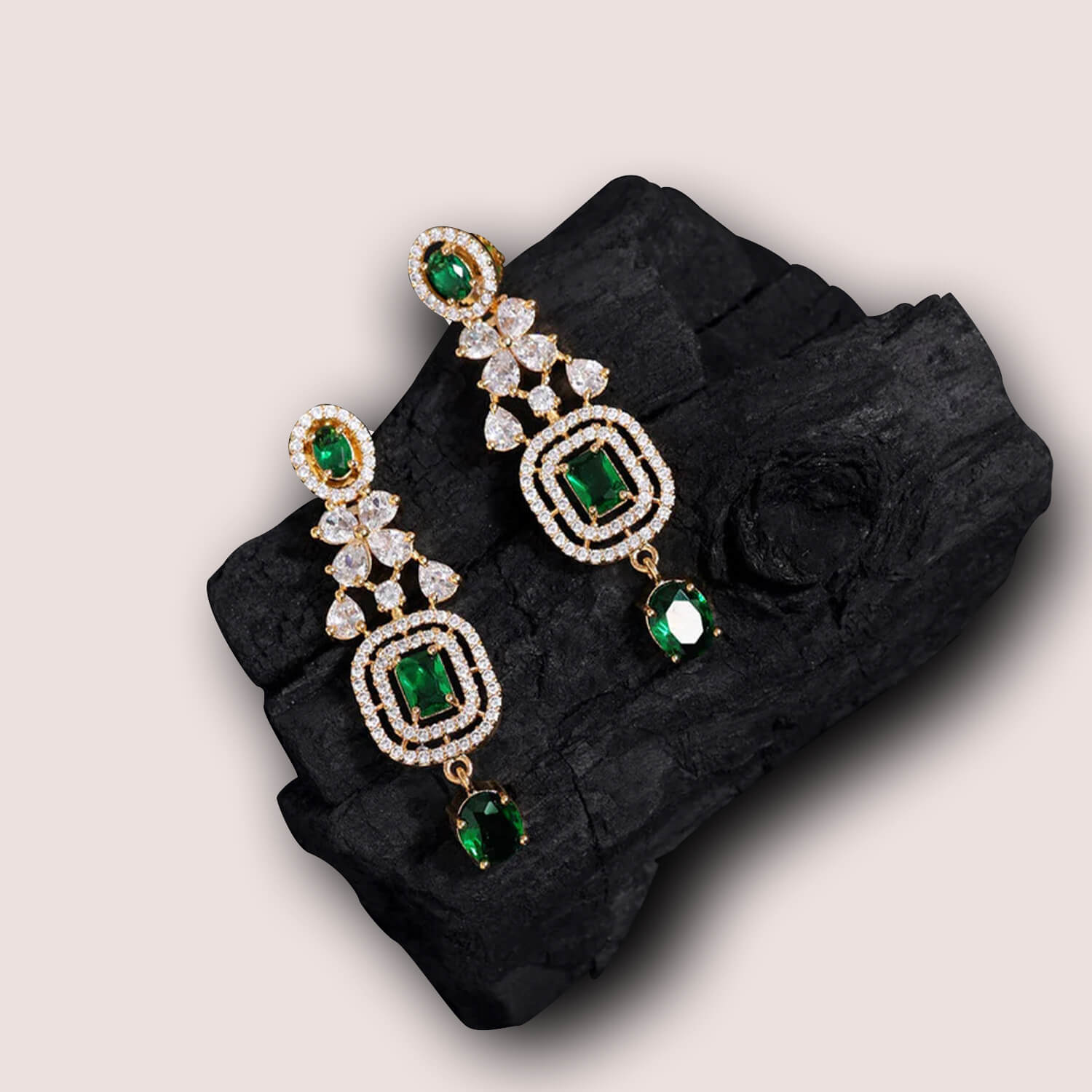 yaaritas-green-color-american-diamond-earrings