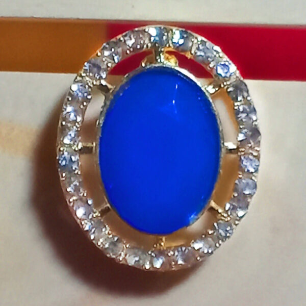 yaaritas-imitation-gold-plated-crystal-stone-navy-blue-color-stud-earring