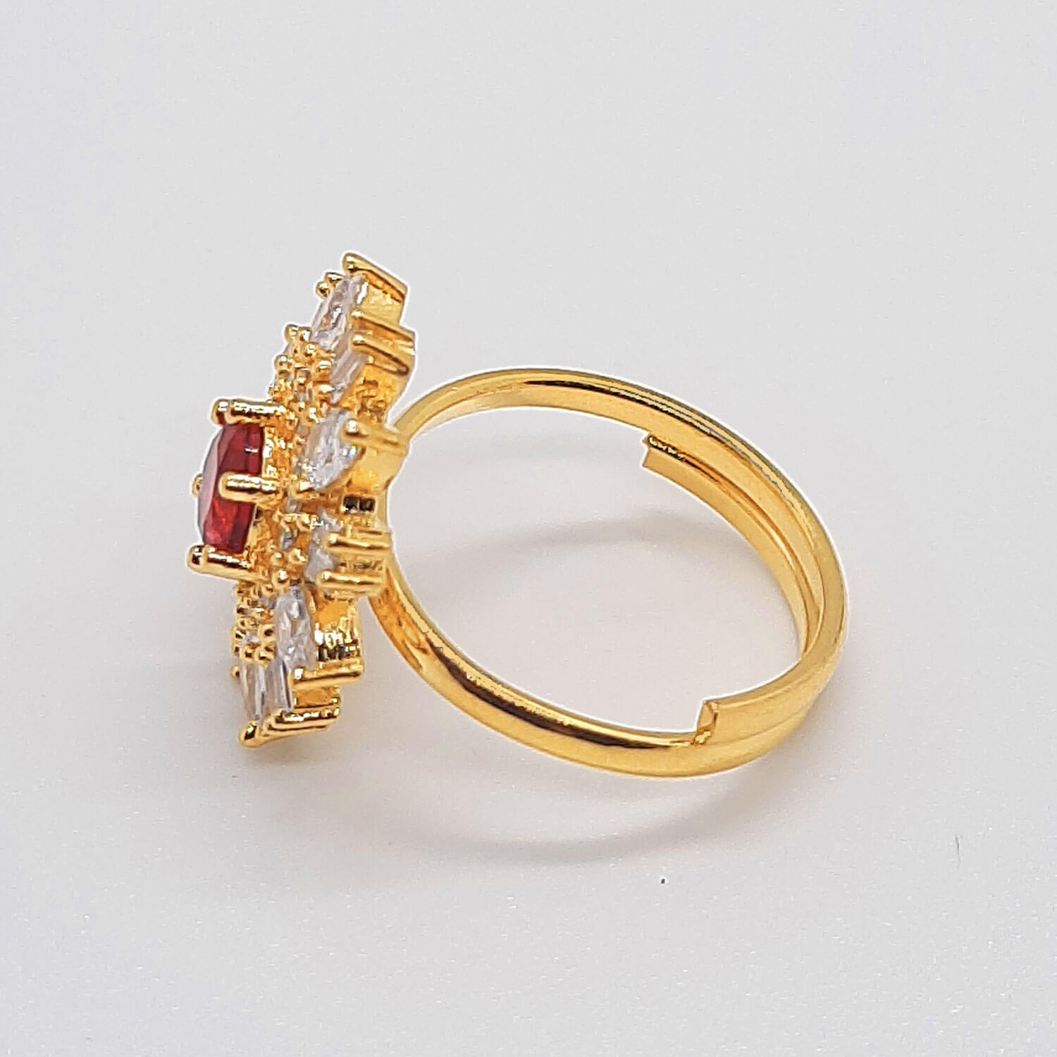 Yaarita's Imitation Rani Color American Diamond Finger Ring