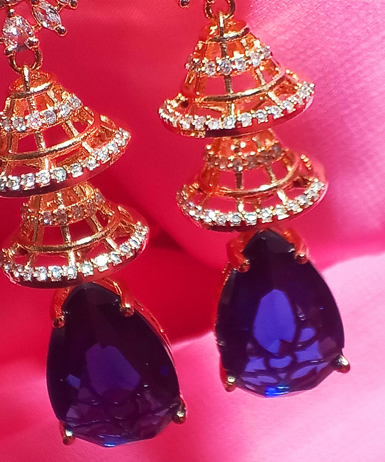 yaaritas-imitation-rose-gold-plated-dark-blue-color-ad-stone-dangler-earring