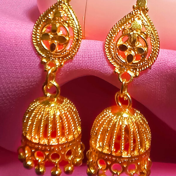 Buy Yaarita's Dye Gold Golden Color Beautiful Jhumki Earring