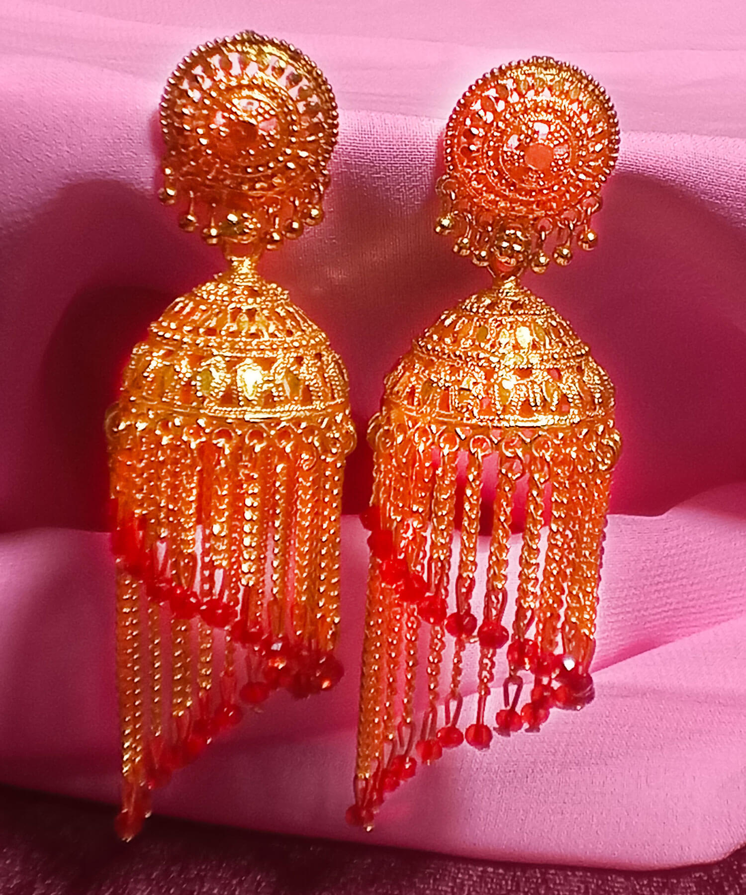 Buy Yaarita's Gold Plated Golden Color Beautiful Jhumki Earring