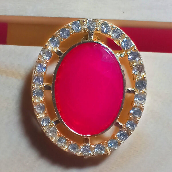 Yaarita's Imitation Gold Plated Crystal Stone Light Pink Color Stud Earring