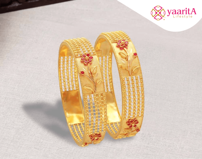 Top Trending Daily Wear Gold Bangle Design for Stylish Women