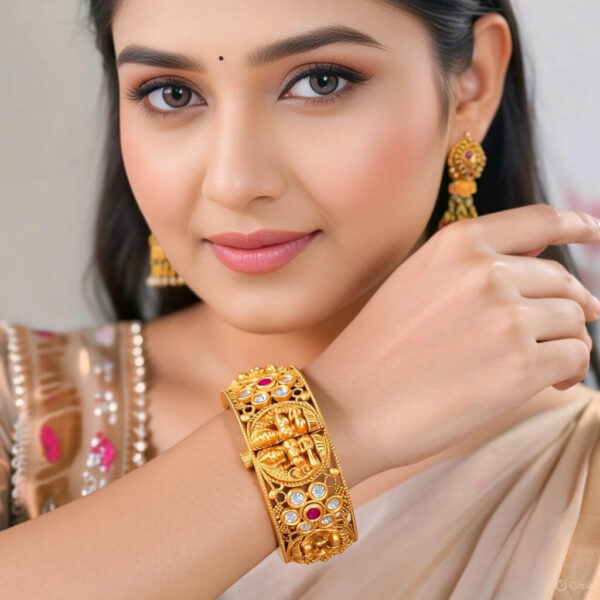 Yaarita's Beautiful Laxmi Design Temple Bangles Set